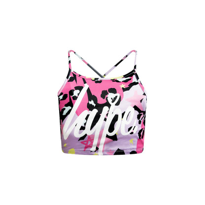 Multicoloured - Front - Hype Girls Leopard Doodle Bikini