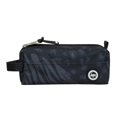Black - Front - Hype Animal Print Pencil Case
