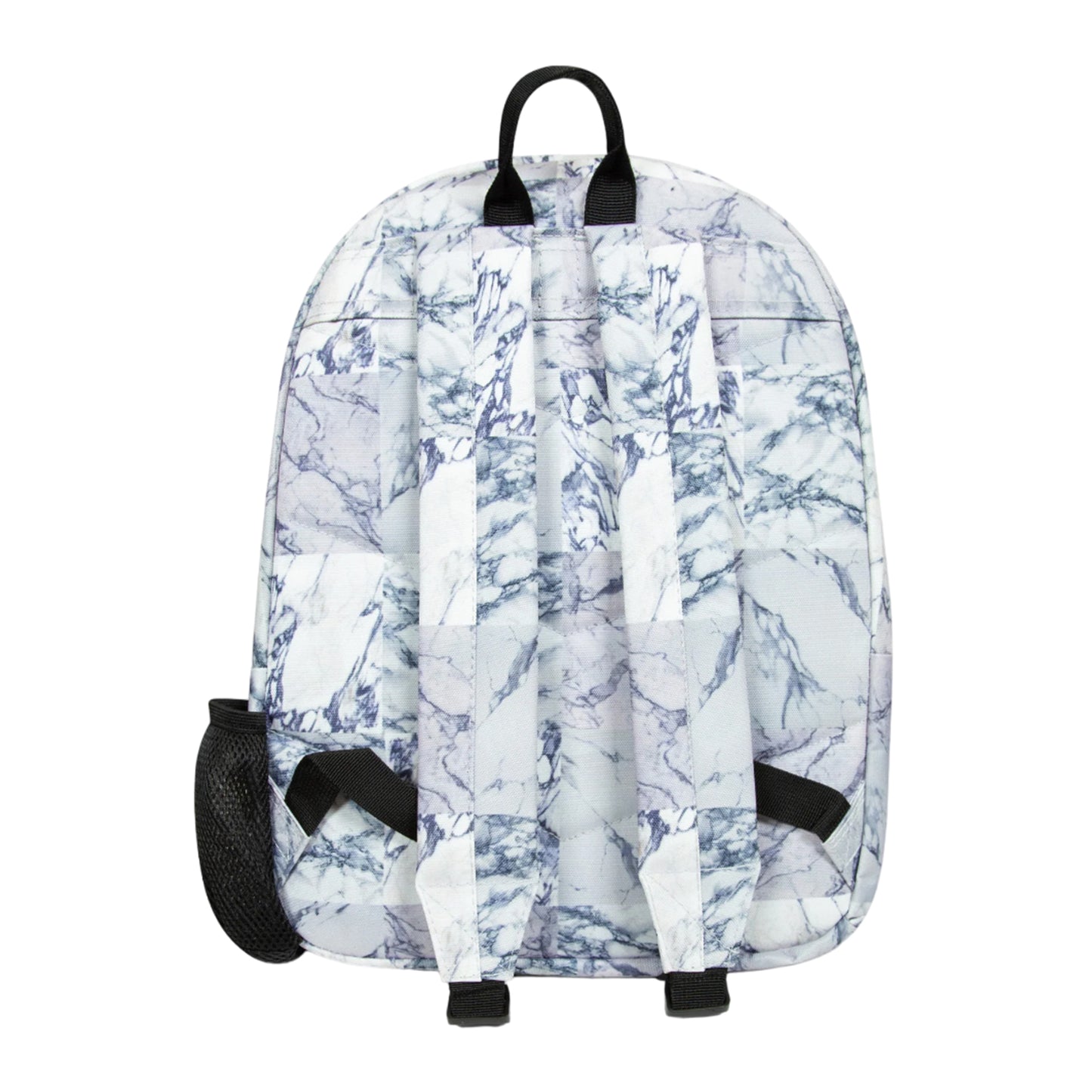 White - Back - Hype Grey Marble Backpack