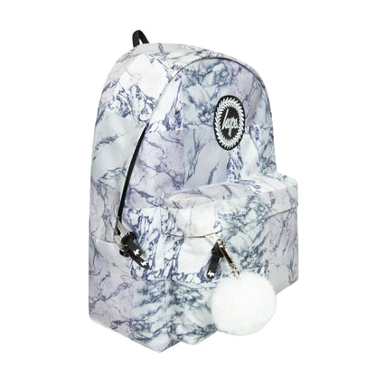 White - Lifestyle - Hype Grey Marble Backpack