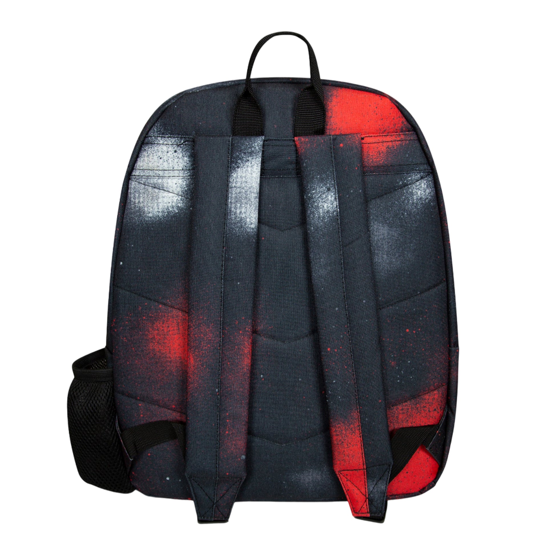 Black-Red-White - Back - Hype Iconic Spray Paint Backpack