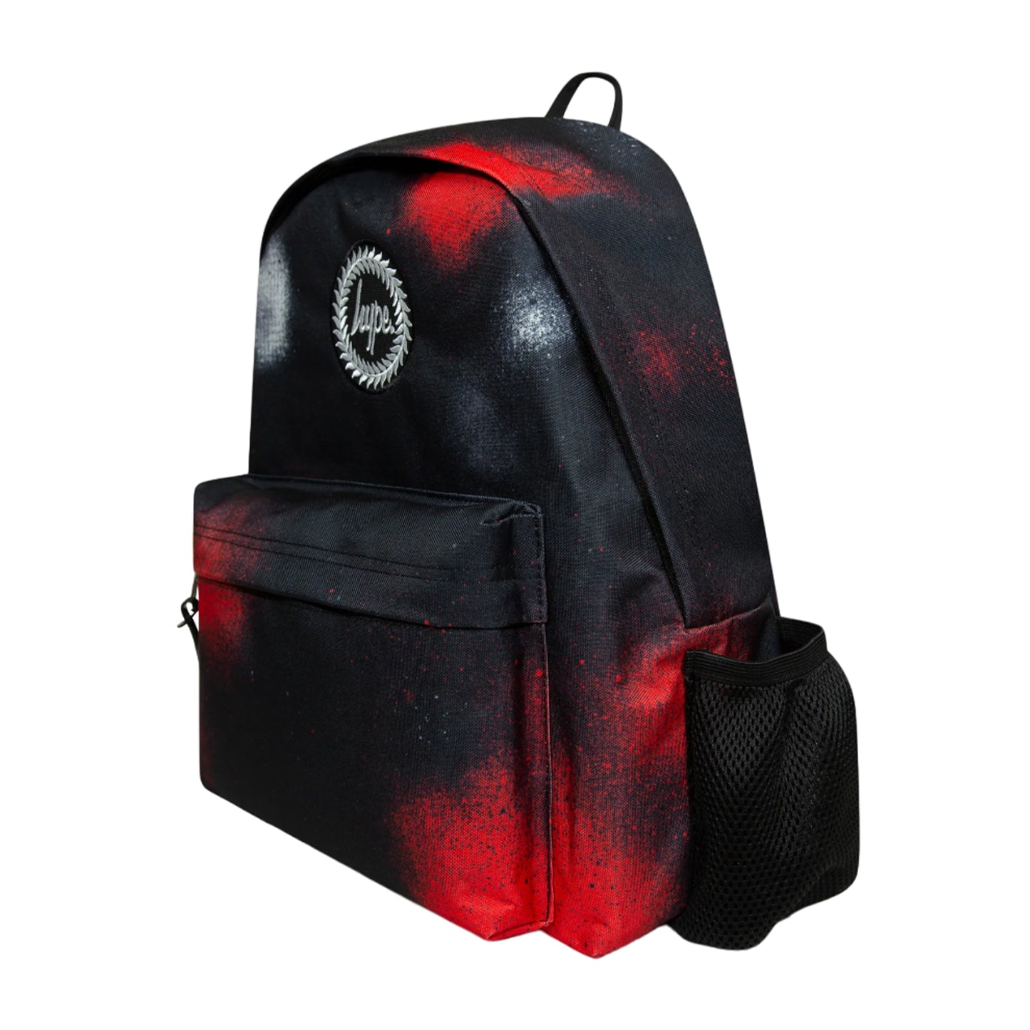 Black-Red-White - Side - Hype Iconic Spray Paint Backpack
