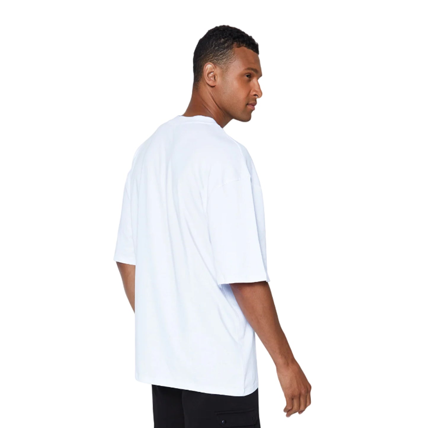 White - Back - Hype Unisex Adult Dream But Don´t Sleep Continu8 Boxy T-Shirt