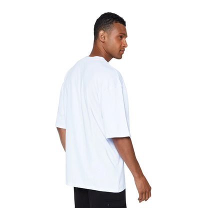 White - Back - Hype Unisex Adult Dream But Don´t Sleep Continu8 Boxy T-Shirt