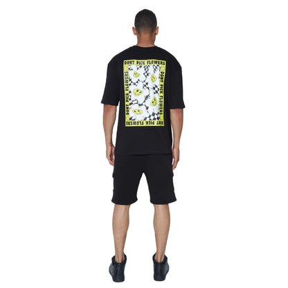 Black - Lifestyle - Hype Unisex Adult Dont Pick Flowers Continu8 Boxy T-Shirt