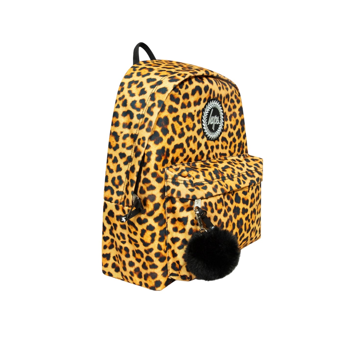 Tan-Black-White - Side - Hype Iconic Leopard Print Backpack