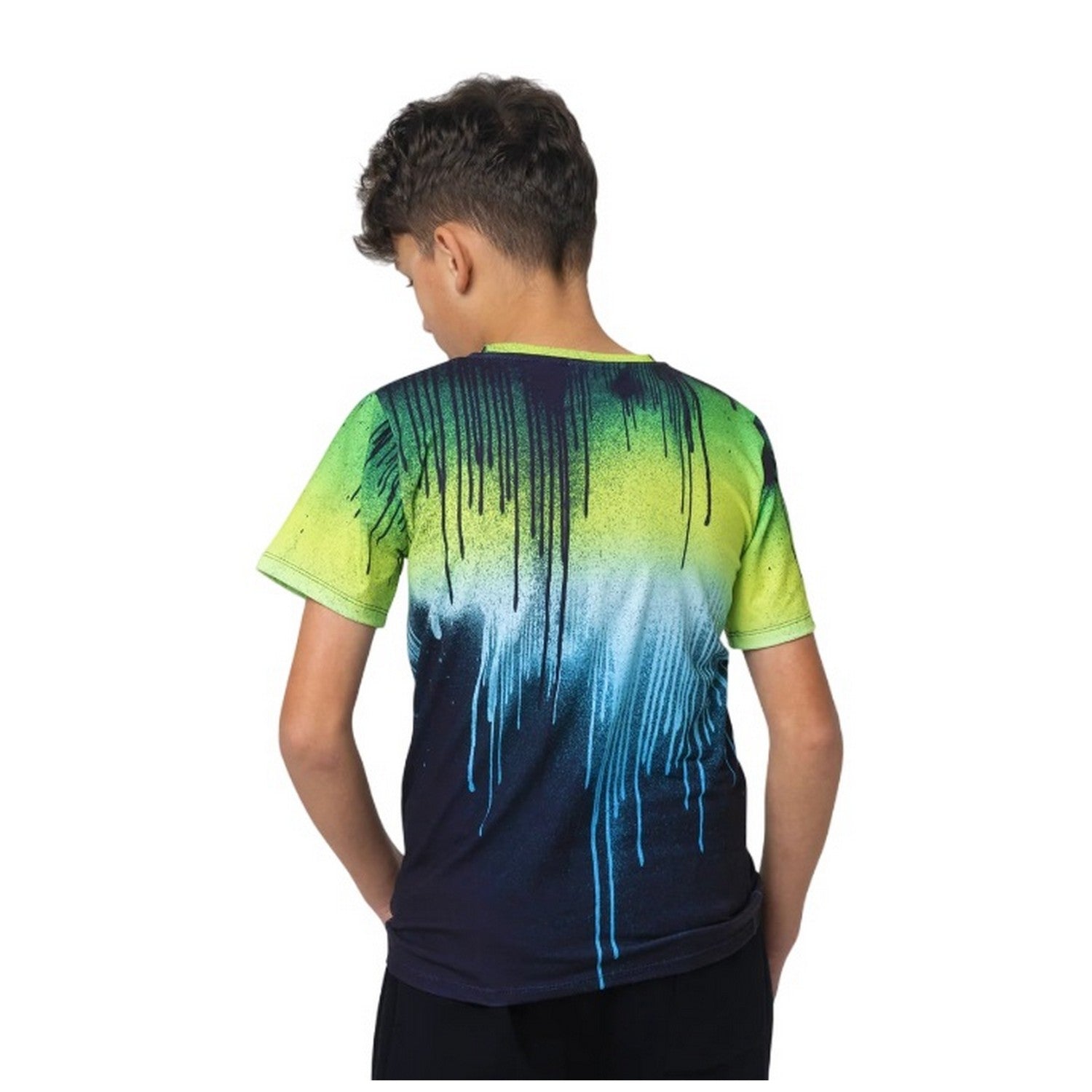 Green-Blue-White - Back - Hype Boys Drips T-Shirt