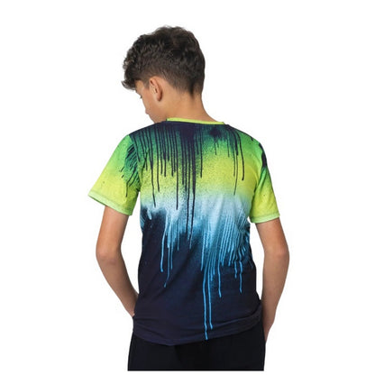 Green-Blue-White - Back - Hype Boys Drips T-Shirt