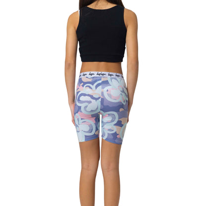 Multicoloured - Back - Hype Girls Camo Floral Cycling Shorts