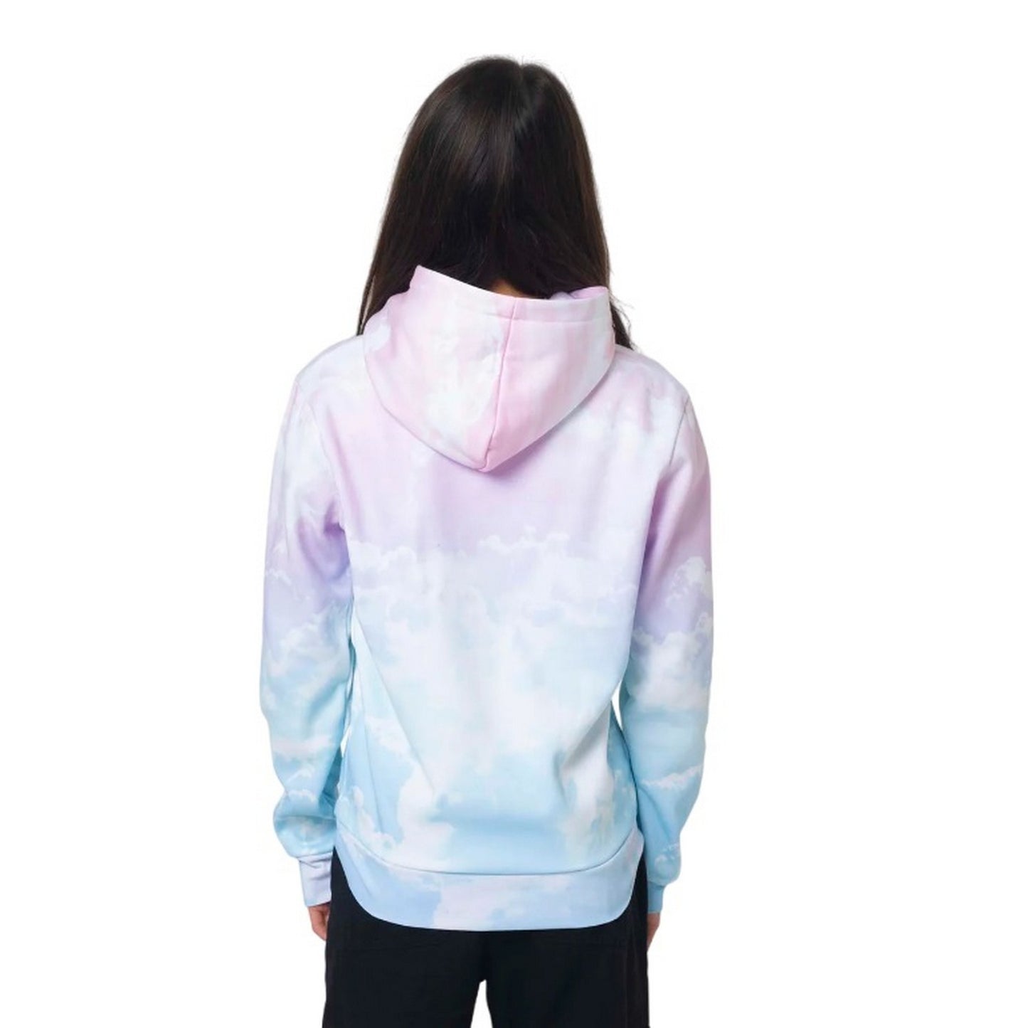 Multicoloured - Back - Hype Girls Pastel Clouds Hoodie