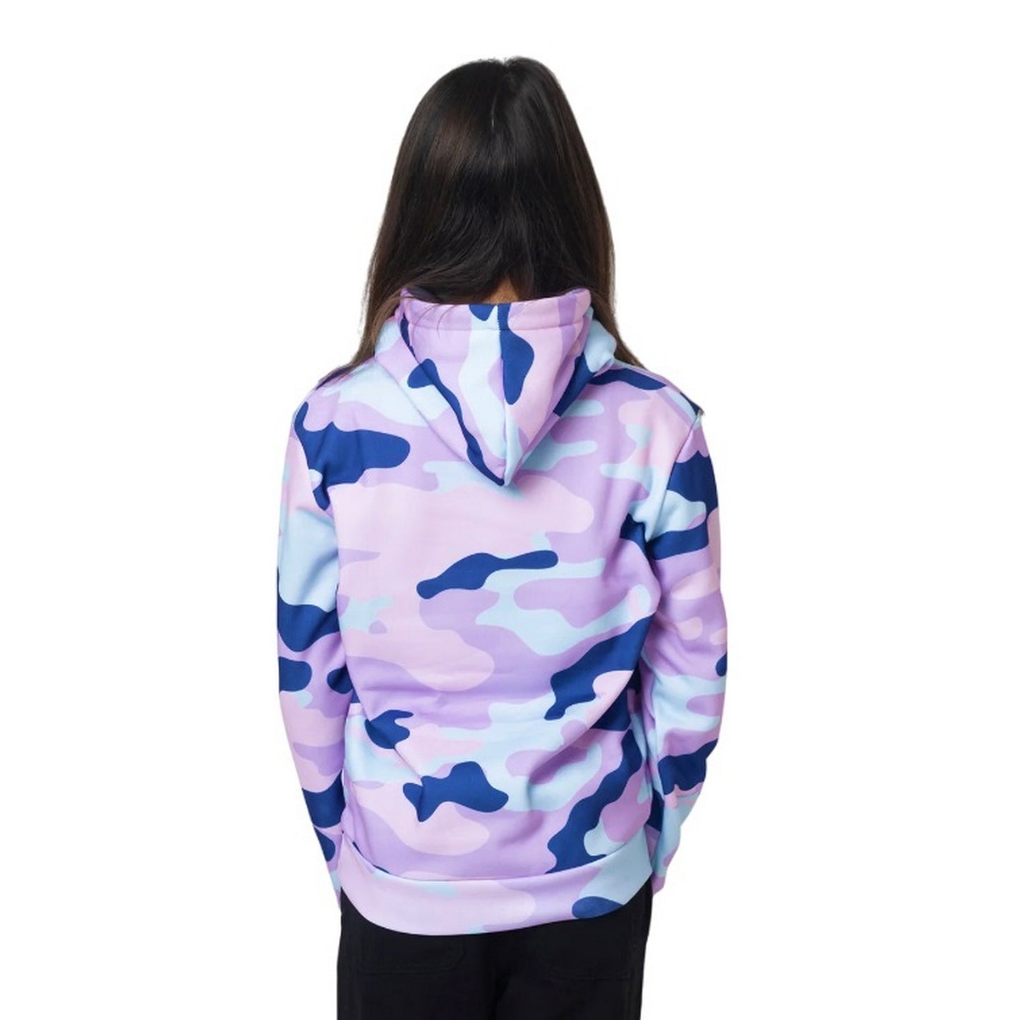 Multicoloured - Back - Hype Girls Evie Camo Hoodie