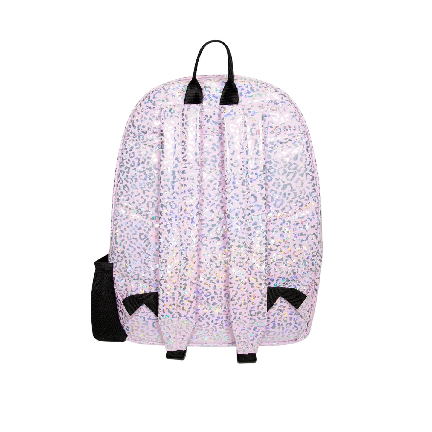 Pink - Back - Hype Holographic Leopard Backpack