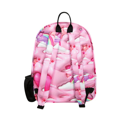 Pink - Back - Hype 3D Clouds Backpack