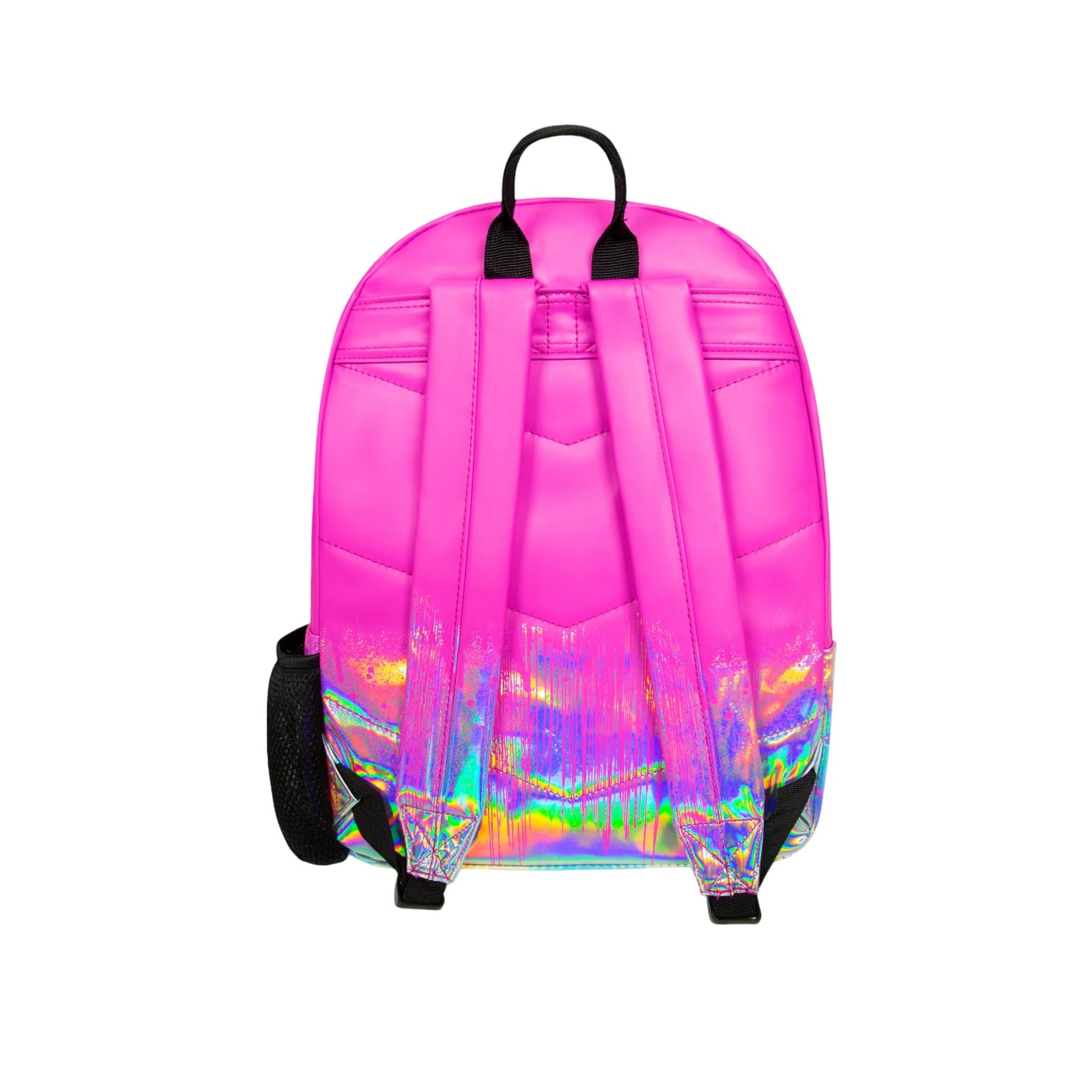 Pink-Multicoloured - Back - Hype Holo Drips Backpack