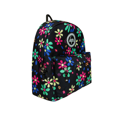 Multicoloured - Side - Hype Hand Drawn Floral Backpack