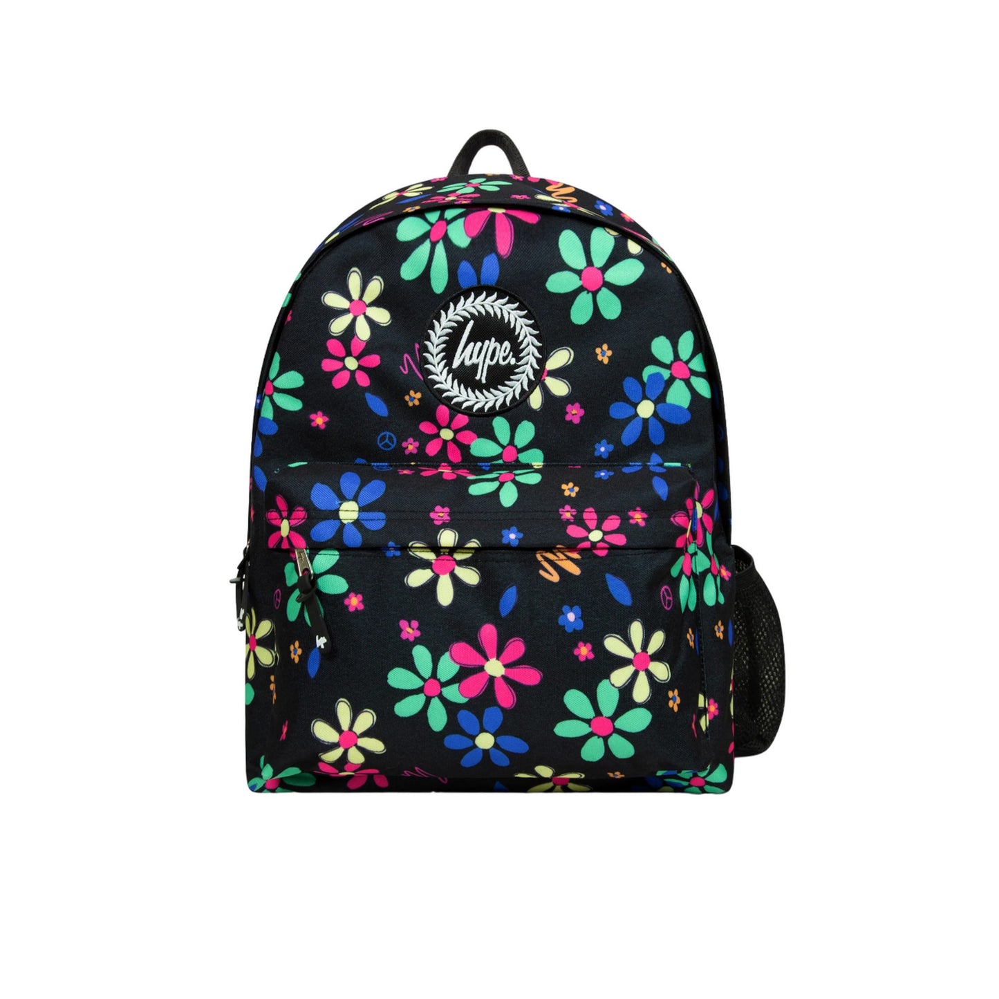 Multicoloured - Front - Hype Hand Drawn Floral Backpack