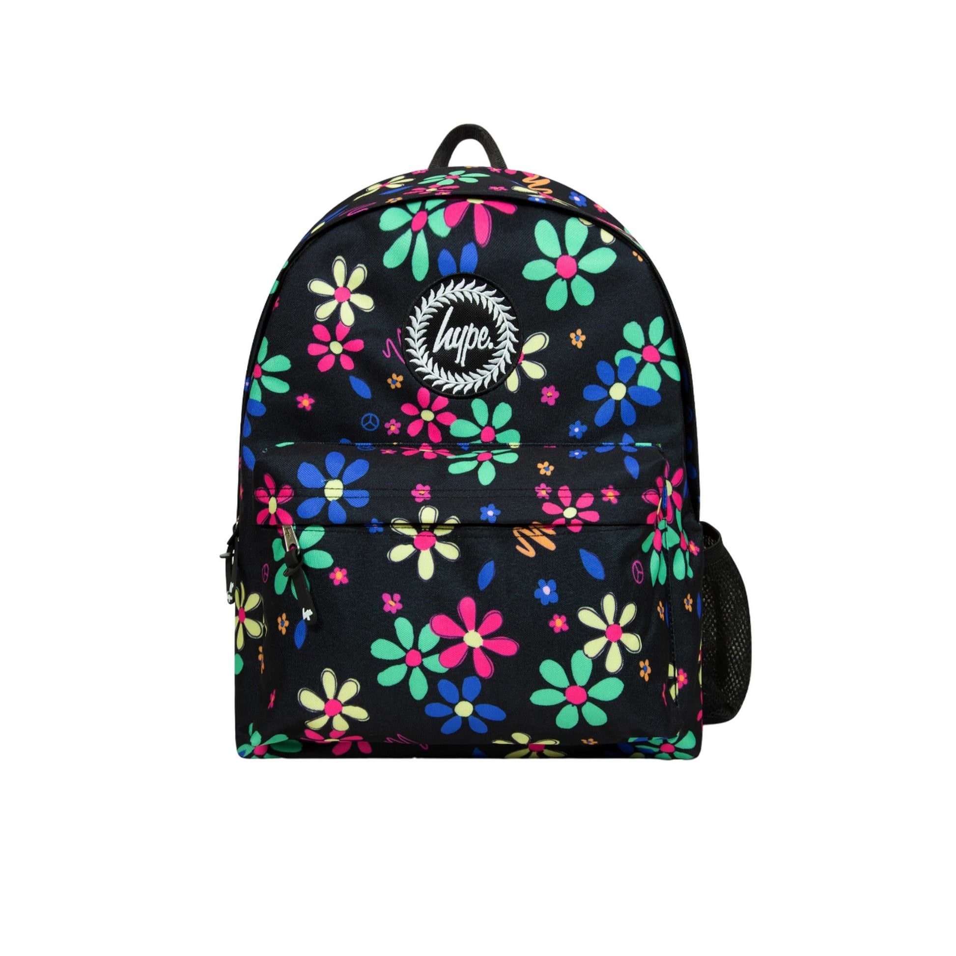 Multicoloured - Front - Hype Hand Drawn Floral Backpack