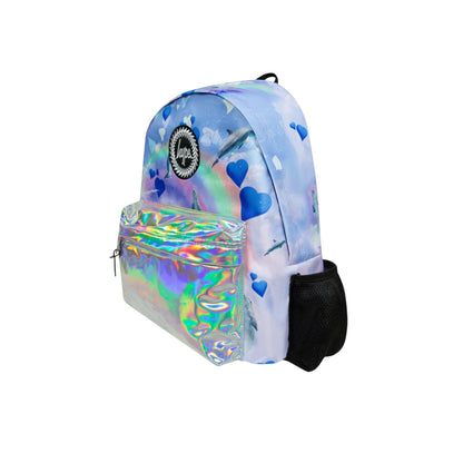 Multicoloured - Side - Hype Holo Rainbow Dolphins Backpack