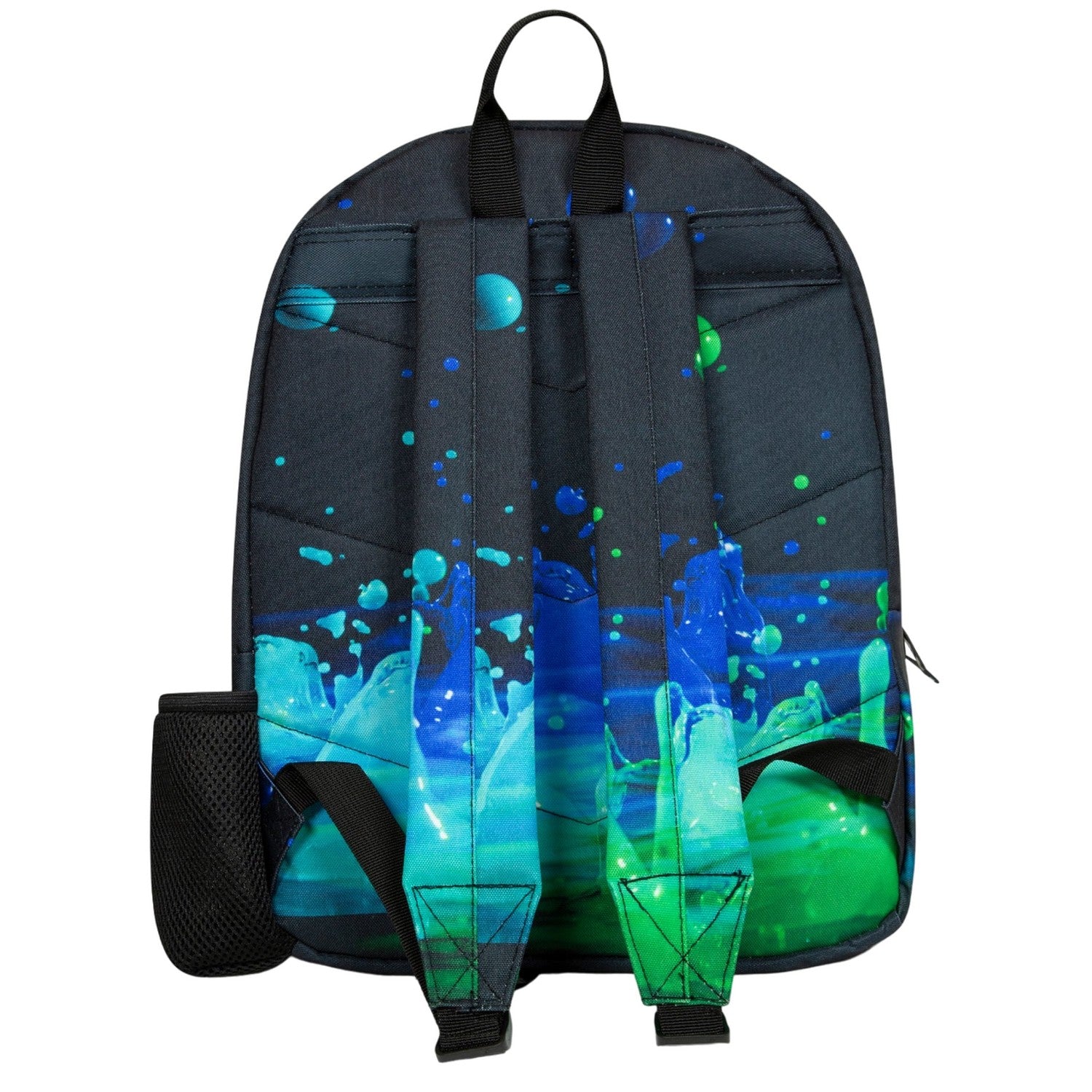 Black-Blue-Green - Back - Hype 3D Droplets Backpack