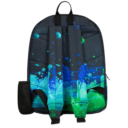 Black-Blue-Green - Back - Hype 3D Droplets Backpack