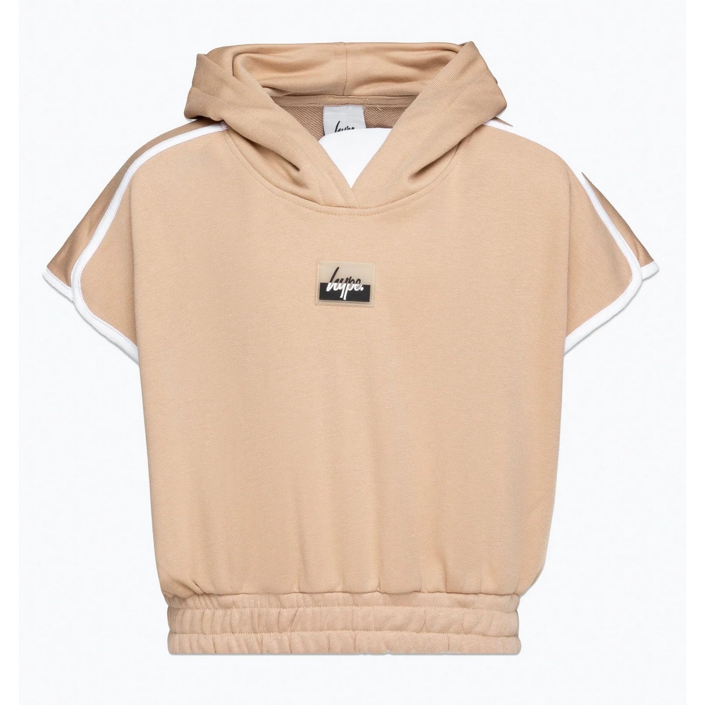 Pink - Front - Hype Girls Script Short-Sleeved Hoodie