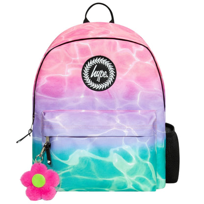 Pink-Turquoise-Pastel - Front - Hype Girls Pool Backpack