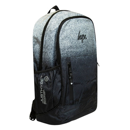 Black-White - Side - Hype Fusion Speckle Fade Backpack