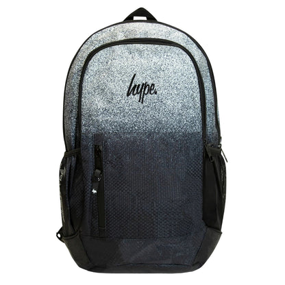 Black-White - Front - Hype Fusion Speckle Fade Backpack