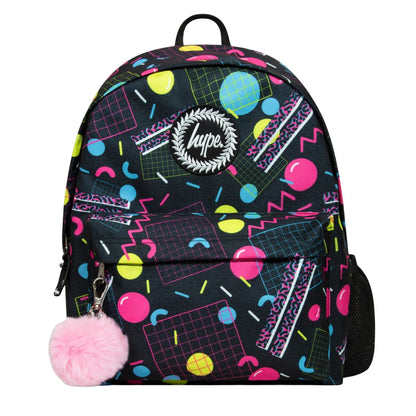 Multicoloured - Front - Hype Girls 90s Rave Backpack