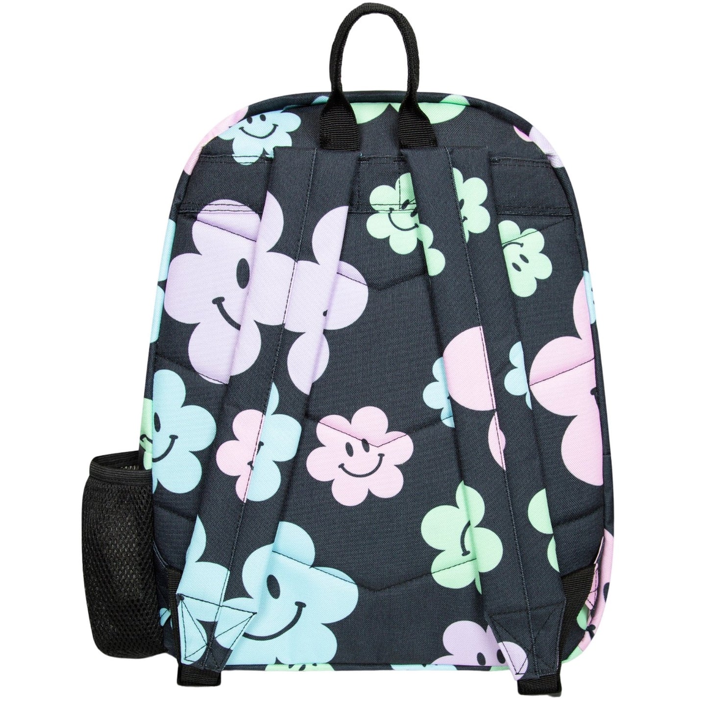 Black - Back - Hype Happy Flowers Backpack