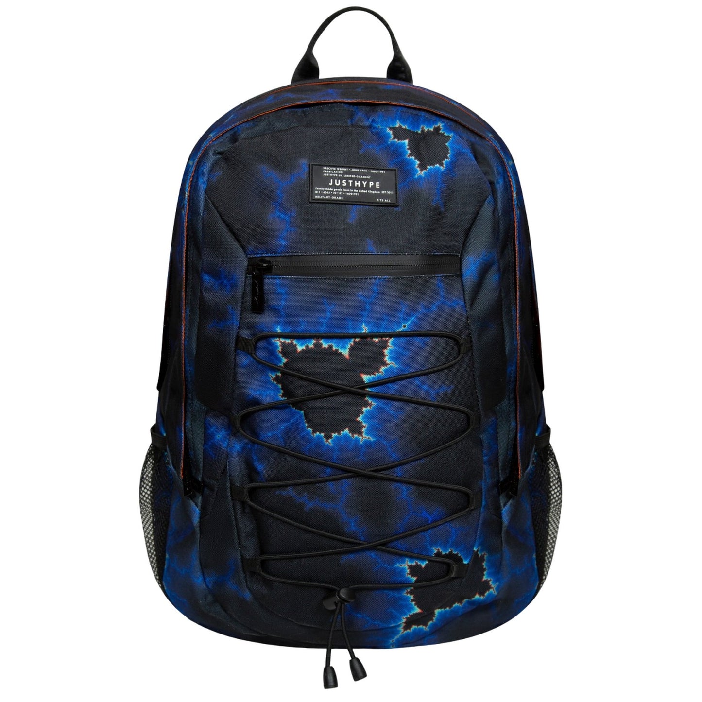 Black-Blue - Front - Hype Lightning Maxi Backpack