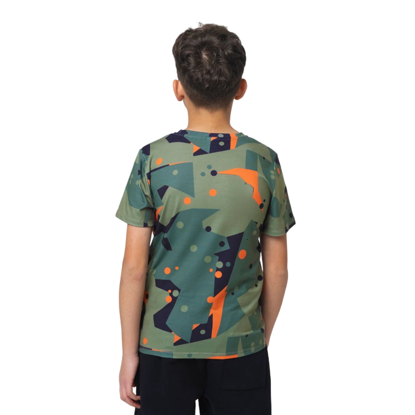 Multicoloured - Back - Hype Boys Geo Camo T-Shirt