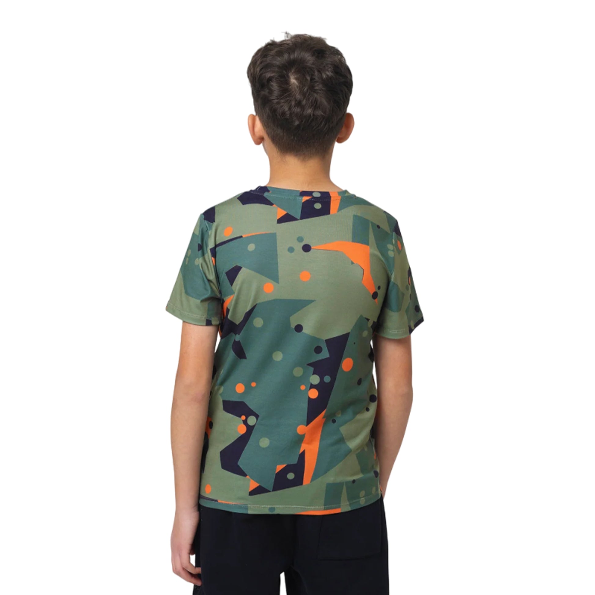 Multicoloured - Back - Hype Boys Geo Camo T-Shirt