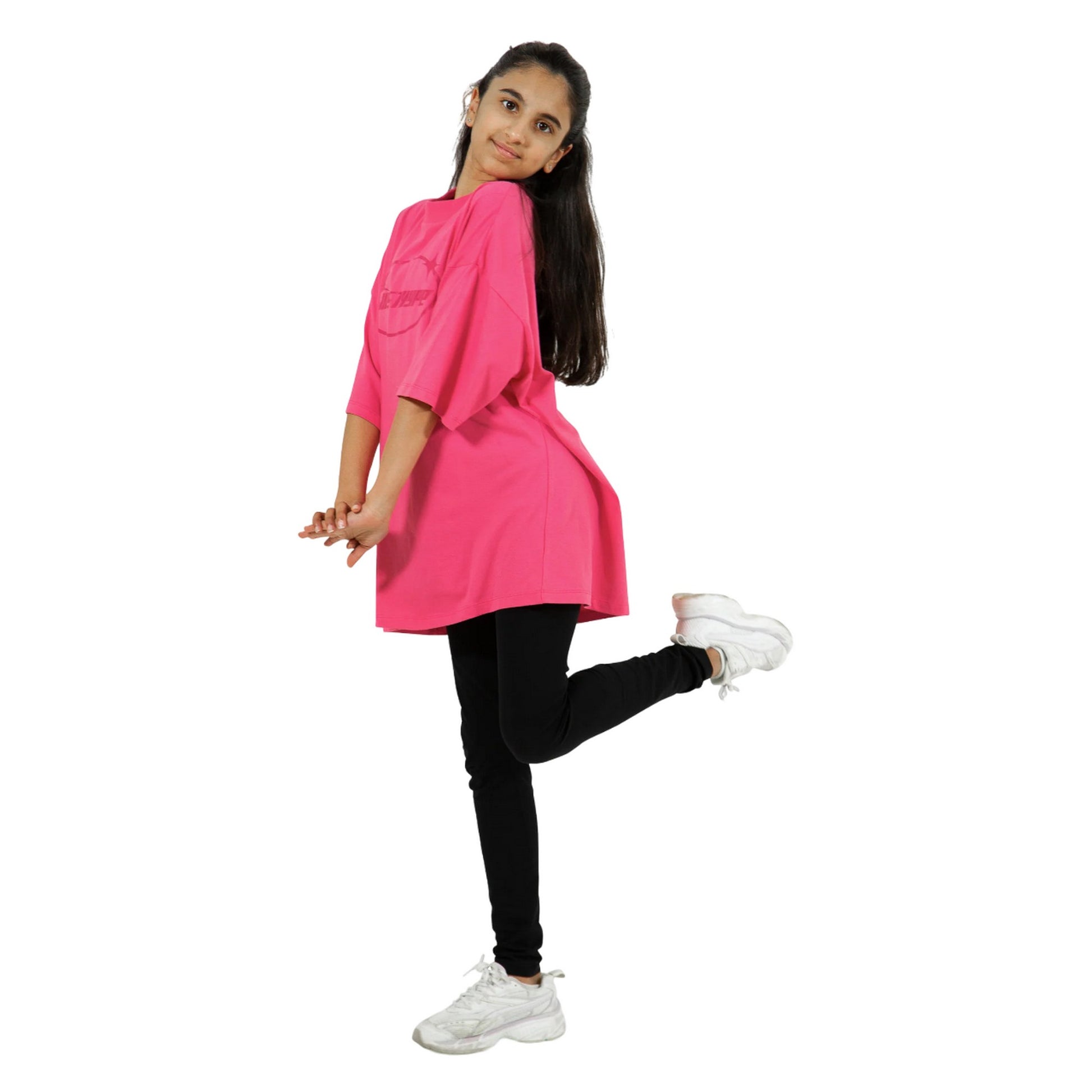 Pink - Side - Hype Girls Y2K Logo T-Shirt