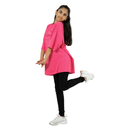 Pink - Side - Hype Girls Y2K Logo T-Shirt