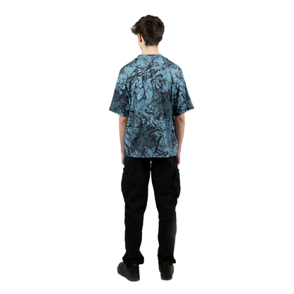 Blue - Lifestyle - Hype Boys Y2K Leaf Oversized T-Shirt