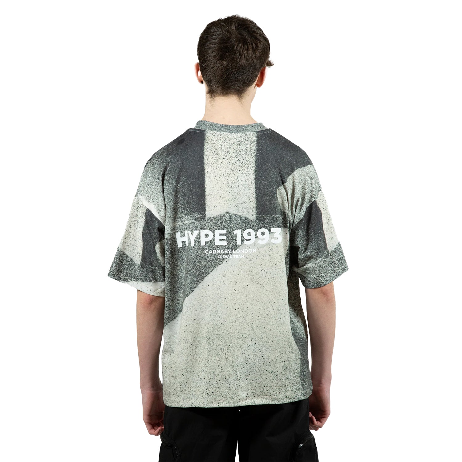 Multicoloured - Back - Hype Boys 1993 Paper Tear Oversized T-Shirt