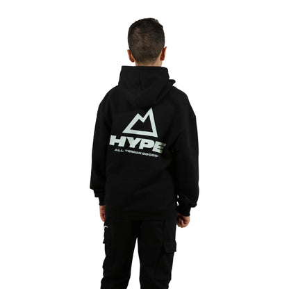 Black - Back - Hype Boys Outdoor Hoodie