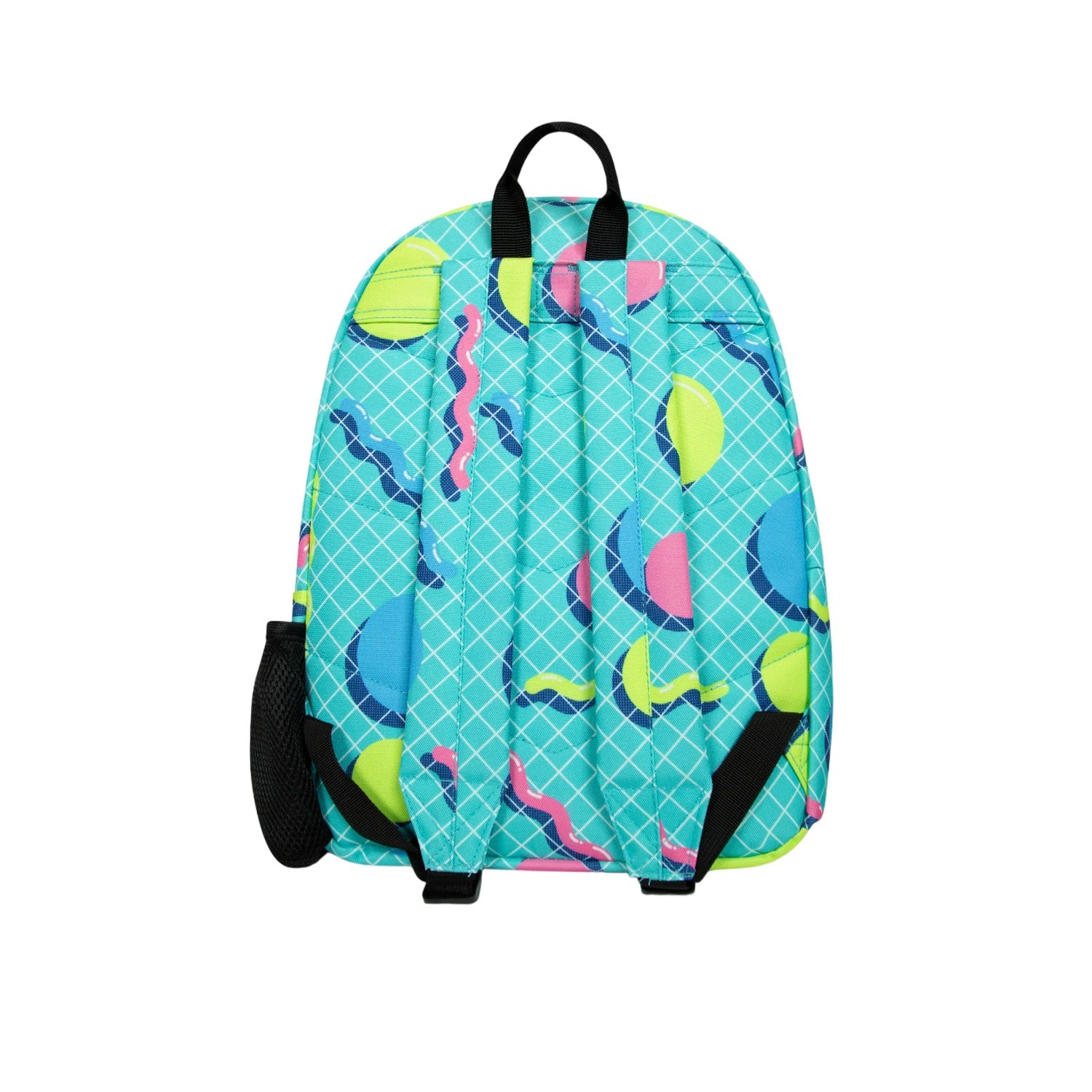 Turquoise-Multicoloured - Back - Hype Retro Shapes Backpack