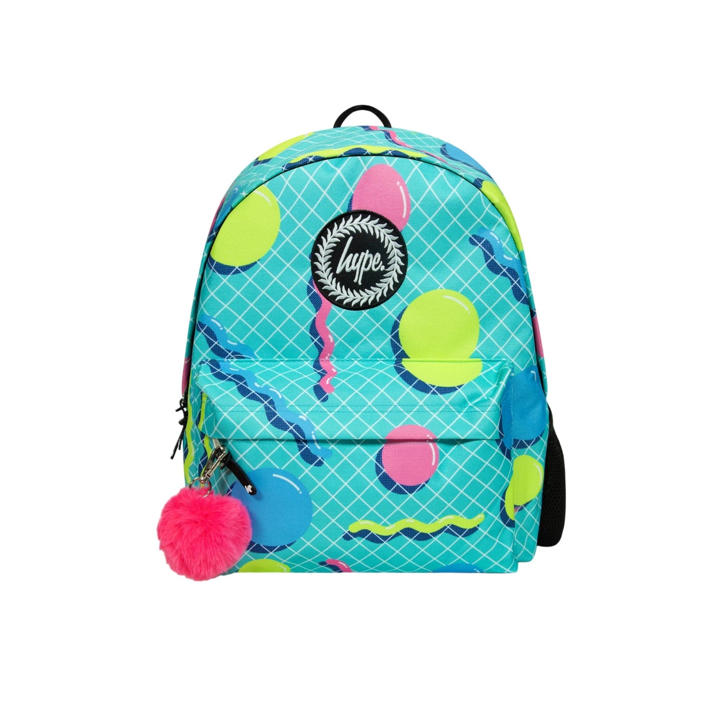 Turquoise-Multicoloured - Front - Hype Retro Shapes Backpack