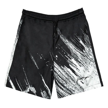 Black-White - Front - Hype Boys Scratch Scribble Swim Shorts