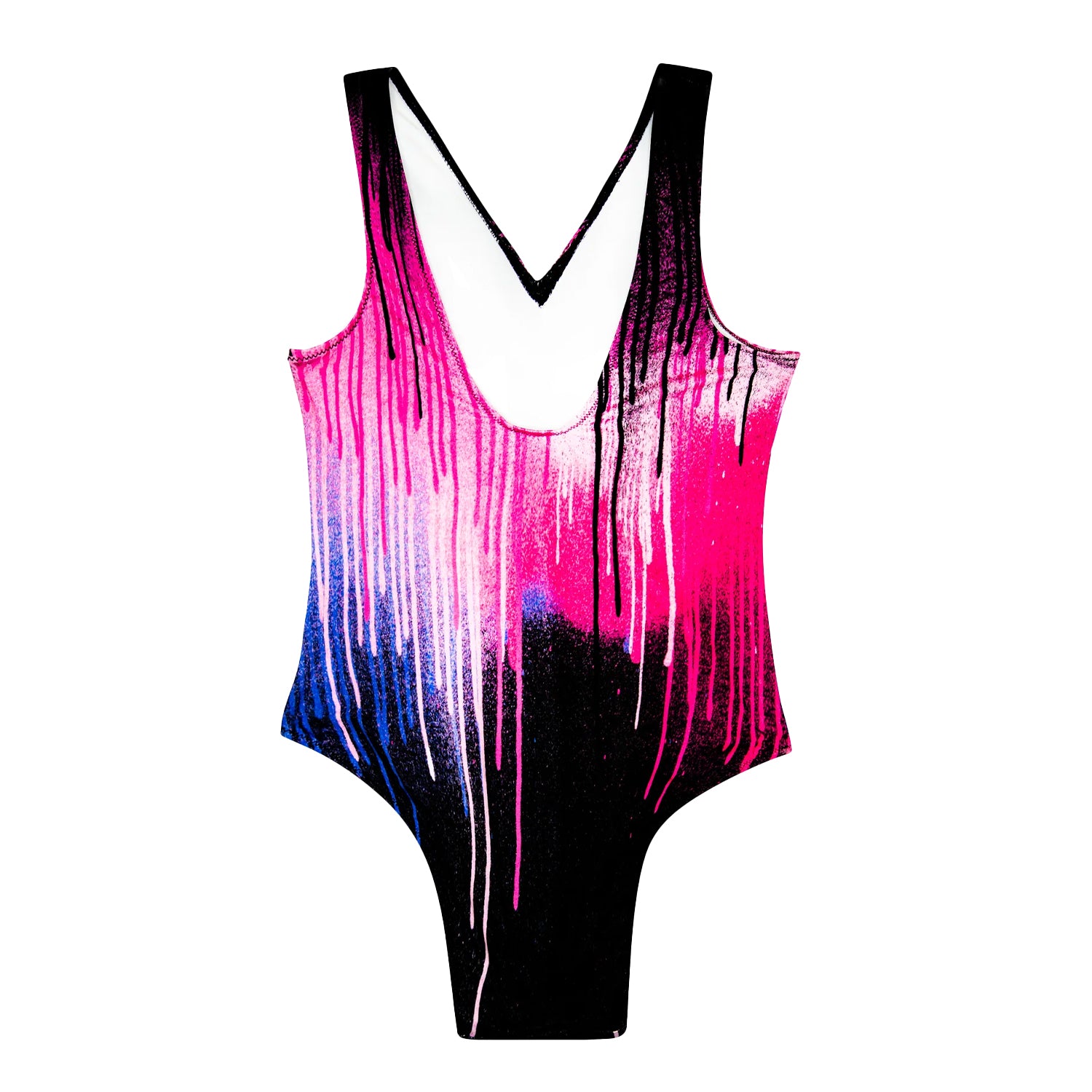 Multicoloured - Back - Hype Girls Drips One Piece Swimsuit