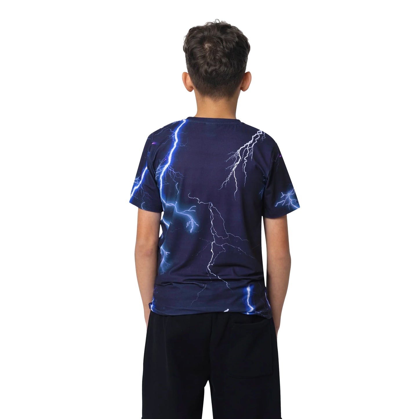 Navy - Back - Hype Boys Lightning T-Shirt