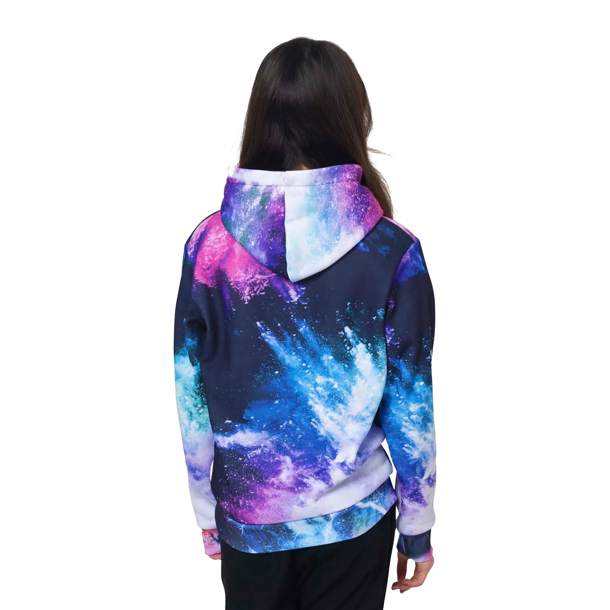 Multicoloured - Back - Hype Girls Chalk Dust Hoodie
