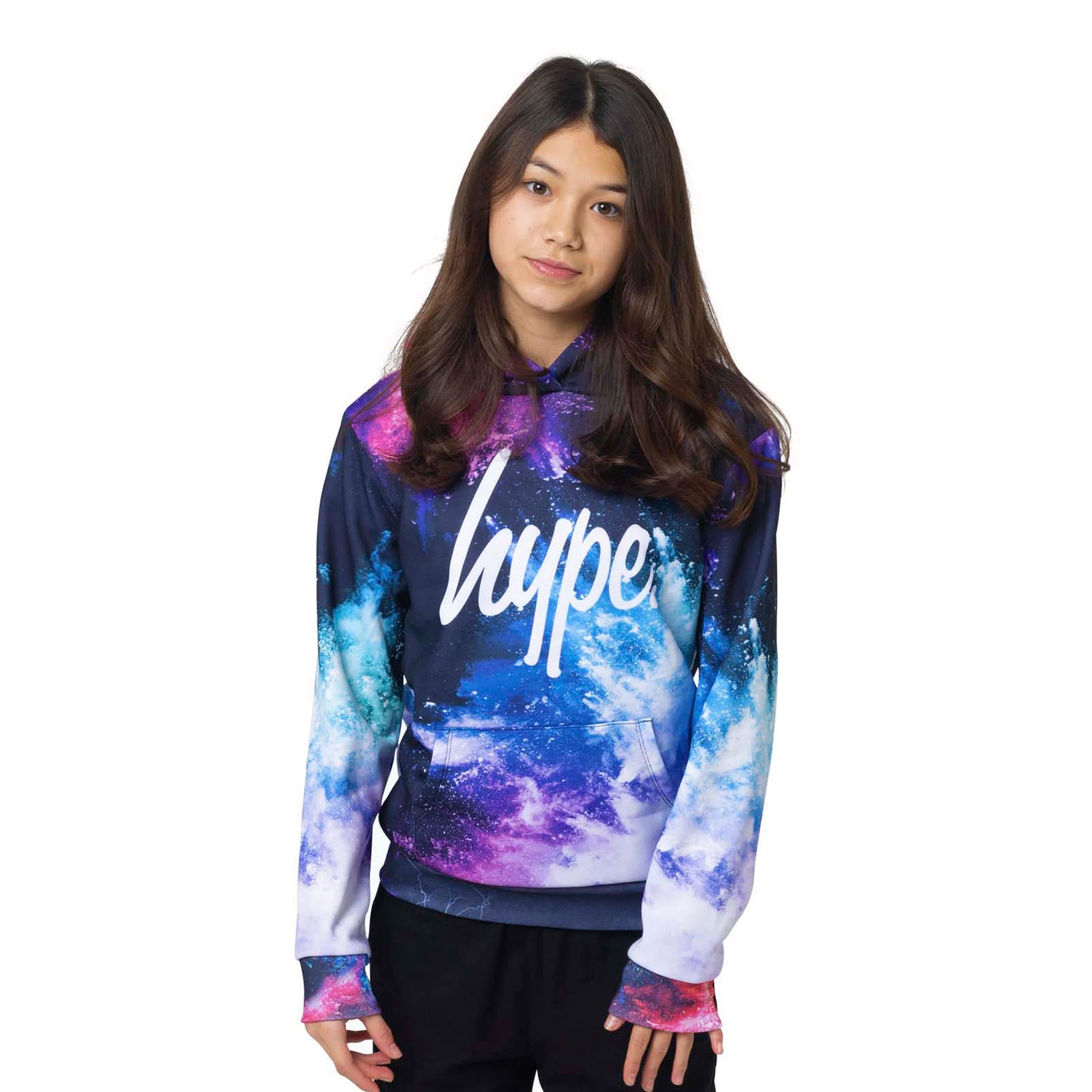 Multicoloured - Front - Hype Girls Chalk Dust Hoodie