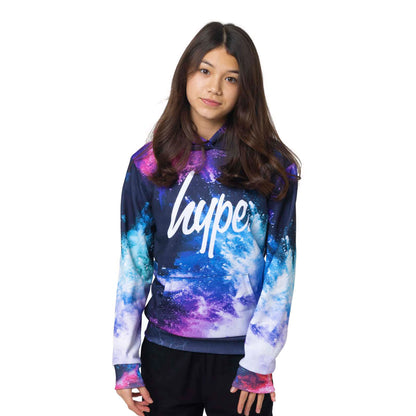 Multicoloured - Front - Hype Girls Chalk Dust Hoodie
