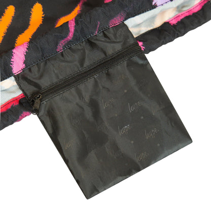 Black-Multicoloured - Side - Hype Scratch Drawstring Bag