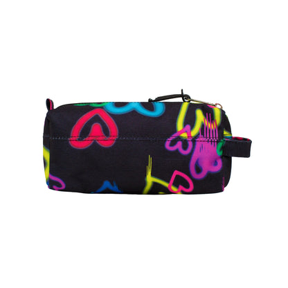 Multicoloured - Back - Hype Graffiti Heart Pencil Case