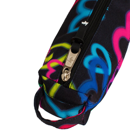 Multicoloured - Side - Hype Graffiti Heart Pencil Case