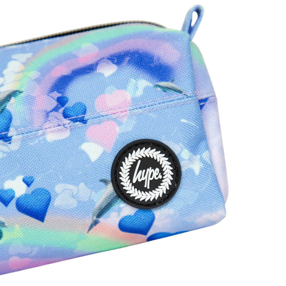 Multicoloured - Side - Hype Rainbow & Dolphin Pencil Case